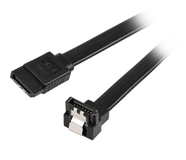 SILVER MONKEY Kabel SATA III kątowy 0,3m czarny SMA104 - 1047795 - zdjęcie